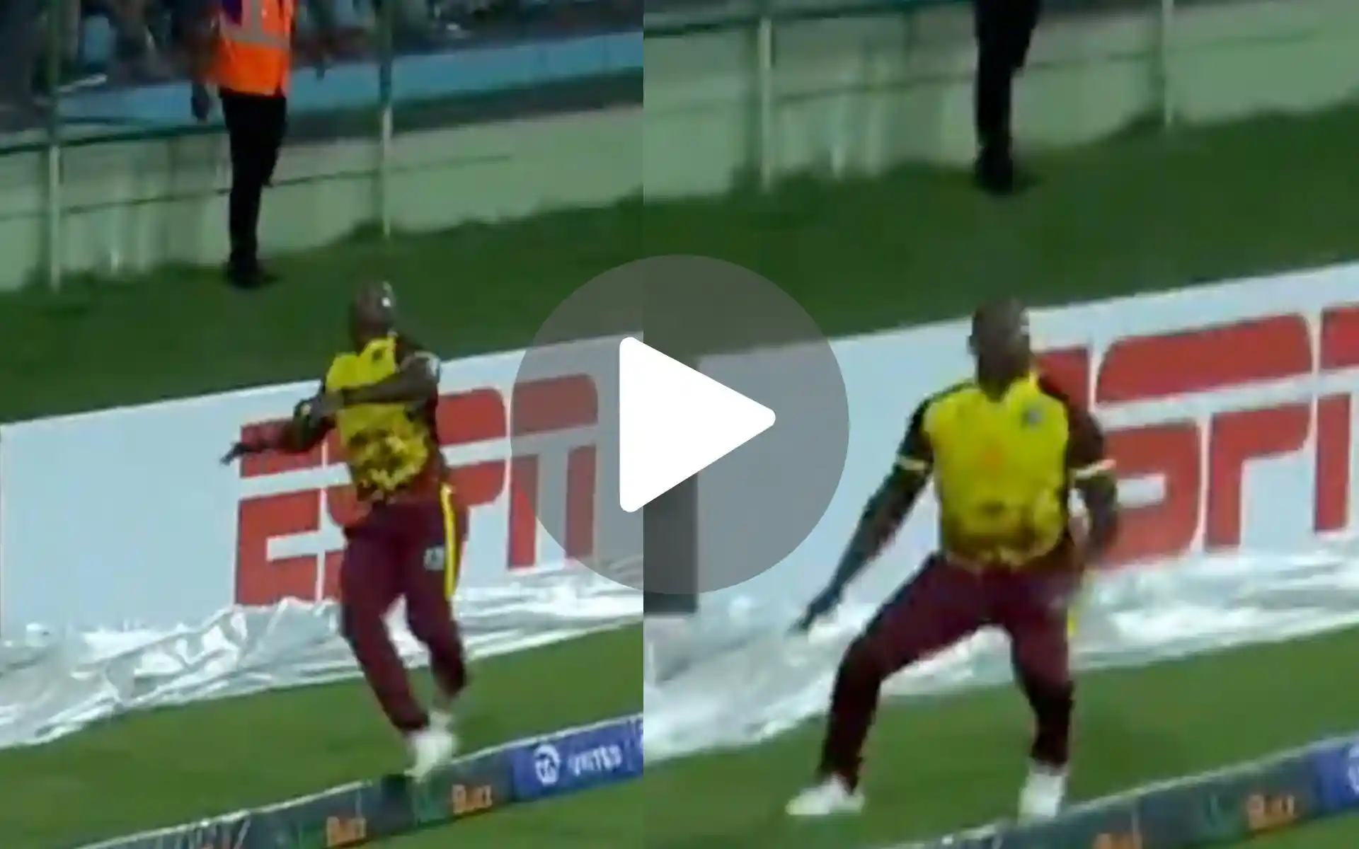 [Watch] Rovman Powell Recreates SKY's Iconic WC Final Catch To Dismiss Jaker Ali